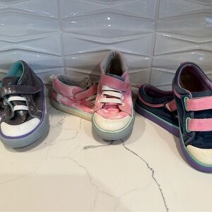 See Kai Run Pink and Gray Kids Sneakers (lot of 3)